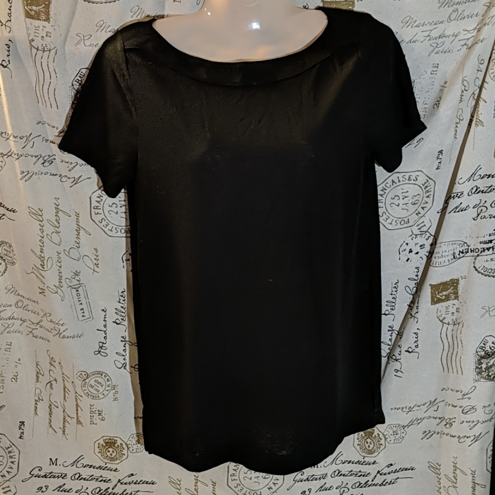 Loft by Ann Taylor Black Tee